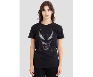 Marvel Women's Venom Brock Large Face T-Shirt, Black | Size: Medium Marvel Black M