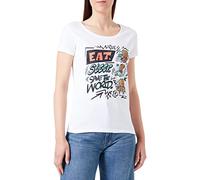 Marvel Women's Womarcots033 T-Shirt, White, XL