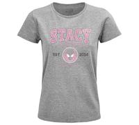 Marvel Women's Womarcots039 T-Shirt, Melange Grey, L