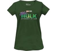 Marvel Women's Woshehuts002 T-Shirt, Bottle Green, XXL