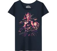 Marvel Women's Wotlatmts003 T-Shirt, Navy Blue, M