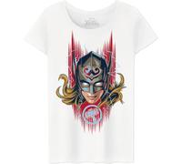 Marvel Women's Wotlatmts010 T-Shirt, White, L