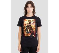 Marvel Women's XMen Wolverine Cyclops Jean Grey T-Shirt, Black | Size: Medium Marvel Black M