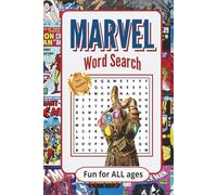 Marvel Word Search Puzzle Book: Word searches with easy-to-read text about Marvel Universe, Multiverse, Comic, Heros, Villians -- 6X9 inches, 110 ... for travel, vacation, free time, or as a gift