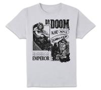 Marvel World Domination Unisex T-Shirt - White | Size: Medium Marvel White M