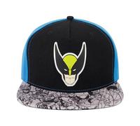 Marvel X-Men Baseball Hat, Wolverine Adjustable Flat Brim Snapback Hat, Black, One Size, Black, One Size
