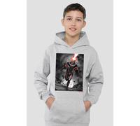 Marvel X-Men Cyclops Blast Youth Kids Pull-Over Hoodie, Athletic Heather Marvel Grey 7-8 Years