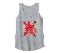 Marvel X-Men Gambit Retro 90s Tank Top, Women, Heather Grey, Small