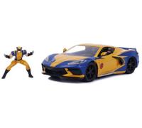 Marvel X-Men - Hollywood Rides - 2020 Corvette C8 Die-Cast Car & Wolverine Figur