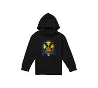 Marvel X-Men Retro Wolverine Youth Kids Pull-Over Hoodie, Black | Size: 12-13 Years Marvel Black 12-13 Years