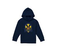 Marvel X-Men Retro Wolverine Youth Kids Pull-Over Hoodie, Navy | Size: 9-11 Years Marvel Navy 9-11 Years