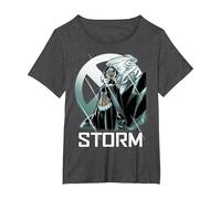 Marvel X-Men Storm The Calm Before Profile T-Shirt, Women's Plus, Dark Heather Grey, 2X