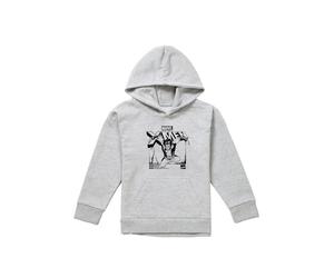 Marvel X-Men Wolverine Jump Youth Kids Pull-Over Hoodie, Athletic Heather in Grey | Size: 7-8 Years Marvel Grey 7-8 Years