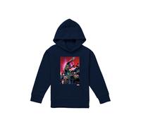 Marvel X-Men Wolverine Nightcrawler Cover Youth Kids Pull-Over Hoodie, Navy | Size: 9-11 Years Marvel Navy 9-11 Years