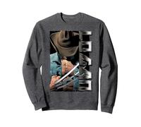Marvel X-Men Wolverine Old Man Logan Profile Sweatshirt, Adult Unisex, Dark Heather Grey, Small