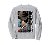 Marvel X-Men Wolverine Old Man Logan Profile Sweatshirt, Adult Unisex, Heather Grey, Medium