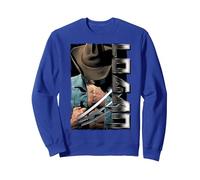 Marvel X-Men Wolverine Old Man Logan Profile Sweatshirt, Adult Unisex, Royal Blue, Large