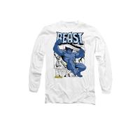 Marvel Xmen Beast Comic Long Sleeve T-Shirt, White White S