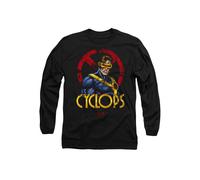 Marvel Xmen Cyclops Logo Long Sleeve T-Shirt, Black Black XXL