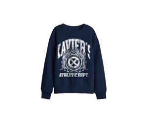 Marvel Xmen Professor Xaviers Athletic Dept White Kids Sweat, Navy | Size: 7-8 Years Marvel Navy 7-8 Years
