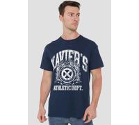 Marvel Xmen Professor Xaviers Athletic Dept White T-Shirt, Navy | Size: Large Marvel Navy L