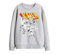Marvel Xmen Retro Team Kids Sweatshirt, Athletic Heather, 12-13