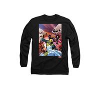 Marvel XMen Team Defend Long Sleeve T-Shirt, Black | Size: 2XL Marvel Black 2XL