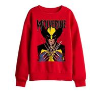 Marvel Xmen Wolverine Action Kids Sweatshirt, Red, 5-6