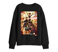 Marvel Xmen Wolverine Cyclops Jean Grey Kids Sweatshirt, Black, 7-8
