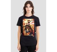 Marvel Women's XMen Wolverine Cyclops Jean Grey T-Shirt, Black | Size: Small Marvel Black S