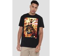 Marvel Xmen Wolverine Cyclops Jean Grey T-Shirt, Black | Size: 2XL Marvel Black 2XL