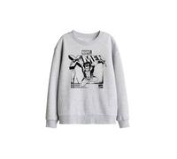Marvel Xmen Wolverine Jump Kids Sweatshirt, Athletic Heather in Light Grey | Size: 7-8 Years Marvel Light Grey 7-8 Years