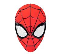 Marvel Youth Spider-Man Mask - 3D Plastic Mask with Elastic Band Standard Red