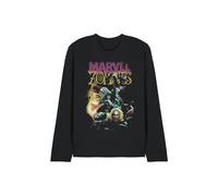 Marvel Zombies Doom And The Fantastic Four Cover Long Sleeve T-Shirt, Black Black XXL