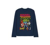 Marvel Zombies Last One Standing Long Sleeve T-Shirt, Navy Navy XL