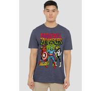 Marvel Zombies Last One Standing T-Shirt, Navy | Size: Small Marvel Navy S