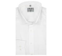 Marvelis Comfort Fit New Kent Long Sleeve Poplin Shirt - White - Size 43