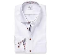 MARVELIS Mens Modern Fit Formal Dress Shirt (UK, Neck, 16.5, Regular, Regular, Light Blue)