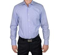 Marvelis Modern Fit Shirt Long Sleeve Matchwood Stripes Medium Blue, Blue 15, 40