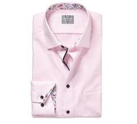 Marvelis New Kent 700014 Men's Business Shirt Long Sleeve Plain Comfort Fit, Dusky Rose 71, 16
