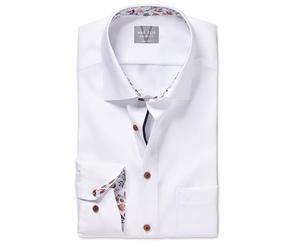 Marvelis New Kent 700014 Men's Business Shirt Long Sleeve Plain Comfort Fit, Light blue 10, 16