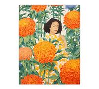 Marvellous Marigolds Orange Flowers Extra Large XL Wall Art Poster Print