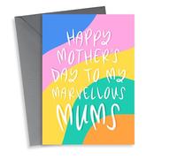 Marvellous Mums - Two Mums - LGBTQ - Rainbow -Mother's Day Card