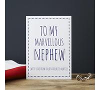 Marvellous Nephew Card (from Favourite Auntie)