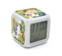 Marvellous Prints Personalised Photo Digital Alarm Clock with 7 Colour Changing LED Night Light Custom Cube Picture Display Clock for Home Bedroom Office Unique Gift