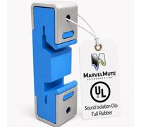 MarvelMute Sound Isolation Clip - UL Classified Full Rubber Sound Blocking Clips for Soundproofing Resilient Channel - 50 Pack
