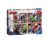 Marvels Avengers X4 100 Piece Jigsaw Puzzles Ravensburger Multi One Size
