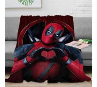 Marvels Deadpool 3D Printed Throw Bedding Blanket Soft Cozy Gifts Plush Lightweight Fluffy for Kids Teens Adults for Boys Girls All Season Couch Sofa 80x90inch(200x230cm)