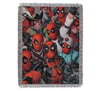 Marvel's Deadpool, We Are All Here Woven Tapestry Throw Blanket, 48" x 60", Multi Color