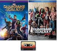 Marvel's Guardians of The Galaxy One 1 Two 2 Complete 2 DVD Movie Set Includes Awesome Mix Decal